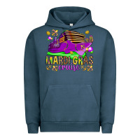 Pigment Midnight Navy Mardi Gras Cruise Urban Hoodie - HowdyJamesFarm