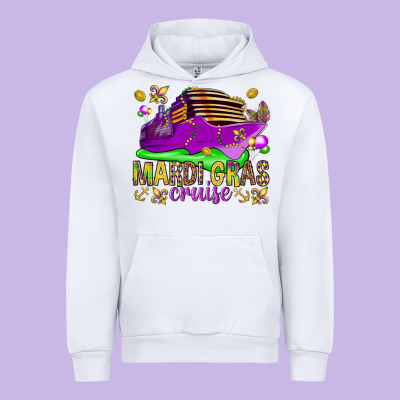 Mardi Gras Cruise Urban Hoodie Designed By Howdyjamesfarm