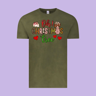 Oh Christmas Tree Vintage Tee Designed By Jahusdesignshop