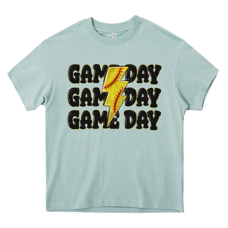 Game Day Game Day Game Day Softball Heavy Core Tee by MaliasSmallBusiness | Teevron