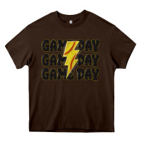 Chocolate Brown game day game day game day softball Heavy Core Tee - MaliasSmallBusiness