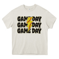 Cream game day game day game day softball Heavy Core Tee - MaliasSmallBusiness