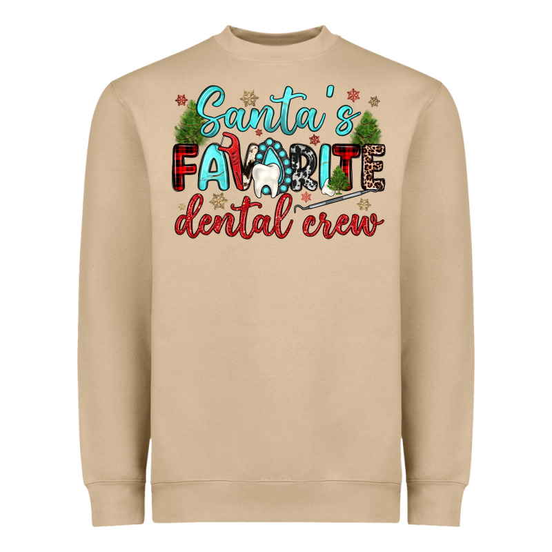 Santas Favorite Dental Crew Heavyweight Sweatshirt by JahusDesignShop | Teevron