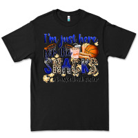 Black i'm just here for the snacks #basketball sister Premium Tee - Zillion Design Studio