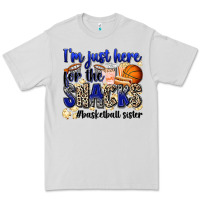 Dove Grey i'm just here for the snacks #basketball sister Premium Tee - Zillion Design Studio