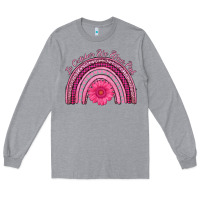Heather Grey in october we wear pink rainbow Long Sleeve Tee - AdoDesignShop