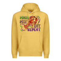 Antique Gold pinch peel eat repeat crawfish Premium Hoodie - RanaPortraitStore