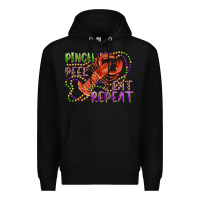 Black pinch peel eat repeat crawfish Premium Hoodie - RanaPortraitStore