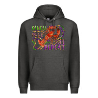 Charcoal Heather pinch peel eat repeat crawfish Premium Hoodie - RanaPortraitStore
