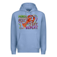 Colony Blue pinch peel eat repeat crawfish Premium Hoodie - RanaPortraitStore