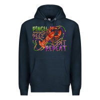 Navy pinch peel eat repeat crawfish Premium Hoodie - RanaPortraitStore