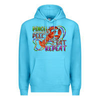 Ocean Blue pinch peel eat repeat crawfish Premium Hoodie - RanaPortraitStore