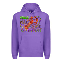 Purple pinch peel eat repeat crawfish Premium Hoodie - RanaPortraitStore