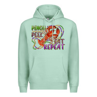 Seafoam pinch peel eat repeat crawfish Premium Hoodie - RanaPortraitStore