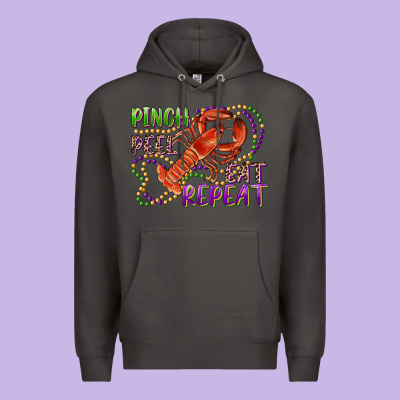 Pinch Peel Eat Repeat Crawfish Premium Hoodie Designed By Ranaportraitstore