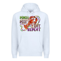 White pinch peel eat repeat crawfish Premium Hoodie - RanaPortraitStore