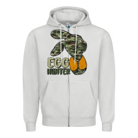 Dove Grey egg hunter Zipper Hoodie - MaliasSmallBusiness