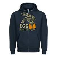 Navy egg hunter Zipper Hoodie - MaliasSmallBusiness