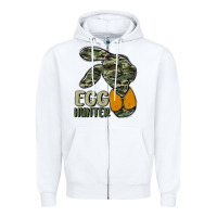White egg hunter Zipper Hoodie - MaliasSmallBusiness