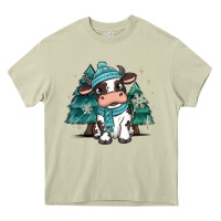 Mossy winter i'm udderly freezing baby cow Heavy Core Tee - MaliasSmallBusiness