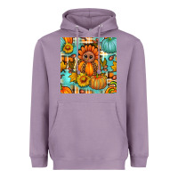 Thanksgiving Turkey With Tartan Seamless Pattern Bbs Heavyweight Hoodie | Teevron