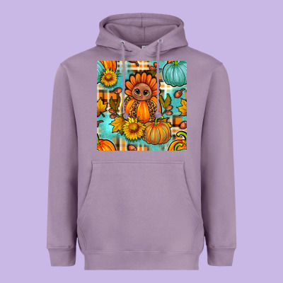 Thanksgiving Turkey With Tartan Seamless Pattern Bbs Heavyweight Hoodie Designed By Bundleandbundleshop