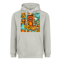 Moon Dust thanksgiving turkey with tartan seamless pattern bbs Heavyweight Hoodie - BundleAndBundleShop