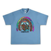 Pebble Blue nurse life rainbow Urban Heavy Tee - JahusDesignShop