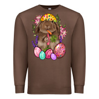 Chestnut Rabbit And Carrot Easter Premium Sweatshirt - BundleAndBundleShop