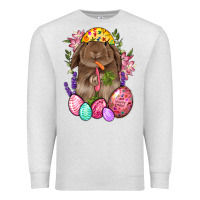 Oatmeal Heather Rabbit And Carrot Easter Premium Sweatshirt - BundleAndBundleShop