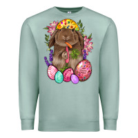 Seafoam Rabbit And Carrot Easter Premium Sweatshirt - BundleAndBundleShop