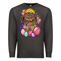Smoke Rabbit And Carrot Easter Premium Sweatshirt - BundleAndBundleShop