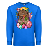 True Royal Rabbit And Carrot Easter Premium Sweatshirt - BundleAndBundleShop