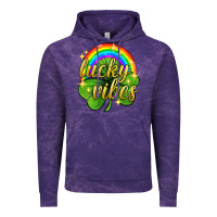 Cloud Purple Lucky vibes st. patricks day Vintage Hoodie - Neo Western