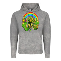 Cloud Rock Lucky vibes st. patricks day Vintage Hoodie - Neo Western