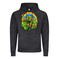 Vintage Black Lucky vibes st. patricks day Vintage Hoodie - Neo Western