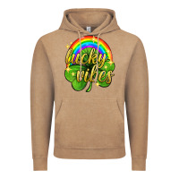 Vintage Coffee Lucky vibes st. patricks day Vintage Hoodie - Neo Western