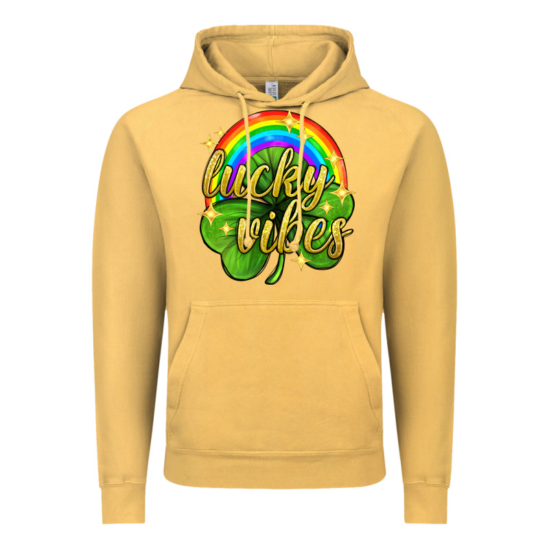 Lucky Vibes St. Patricks Day Vintage Hoodie by Neo Western | Teevron