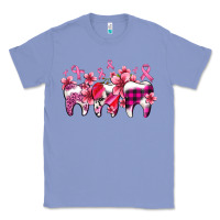 Colony Blue cancer ribbon with teeth Classic Tee - AdoDesignShop