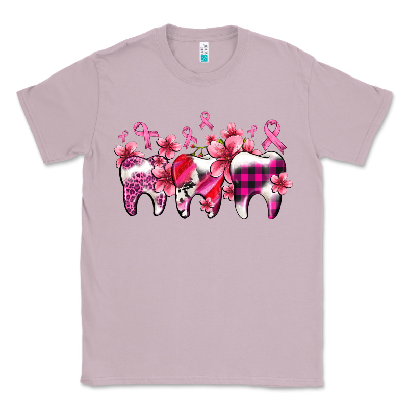 Cancer Ribbon With Teeth Classic Tee by AdoDesignShop | Teevron
