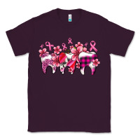 Plum cancer ribbon with teeth Classic Tee - AdoDesignShop