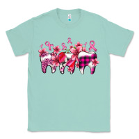 Seafoam cancer ribbon with teeth Classic Tee - AdoDesignShop