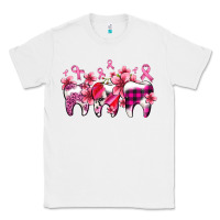 White cancer ribbon with teeth Classic Tee - AdoDesignShop