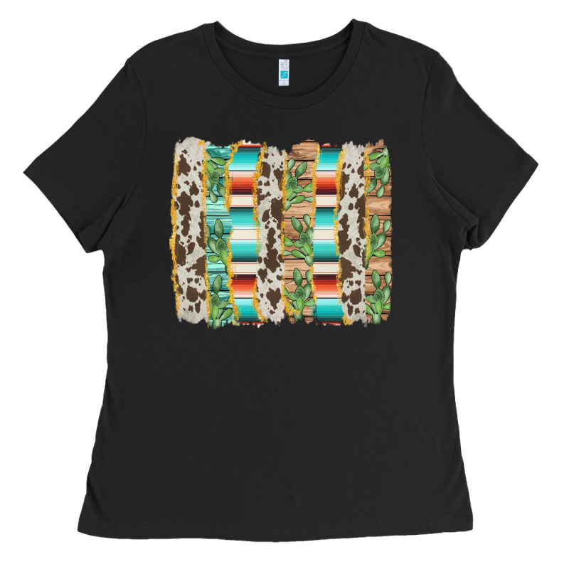 Western Brushstroke Ladies Tee by AdoDesignShop | Teevron