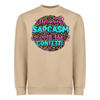Mushroom throwing sarcasm around like confetti Heavyweight Sweatshirt - AdoDesignShop