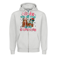 Dove Grey relax we're all crazy it's not competition Zipper Hoodie - MaliasSmallBusiness