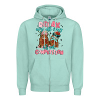 Seafoam relax we're all crazy it's not competition Zipper Hoodie - MaliasSmallBusiness