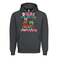 Smoke relax we're all crazy it's not competition Zipper Hoodie - MaliasSmallBusiness