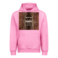 Fuchsia Pink world's best grandpa Urban Hoodie - TumblerDesignByShophia