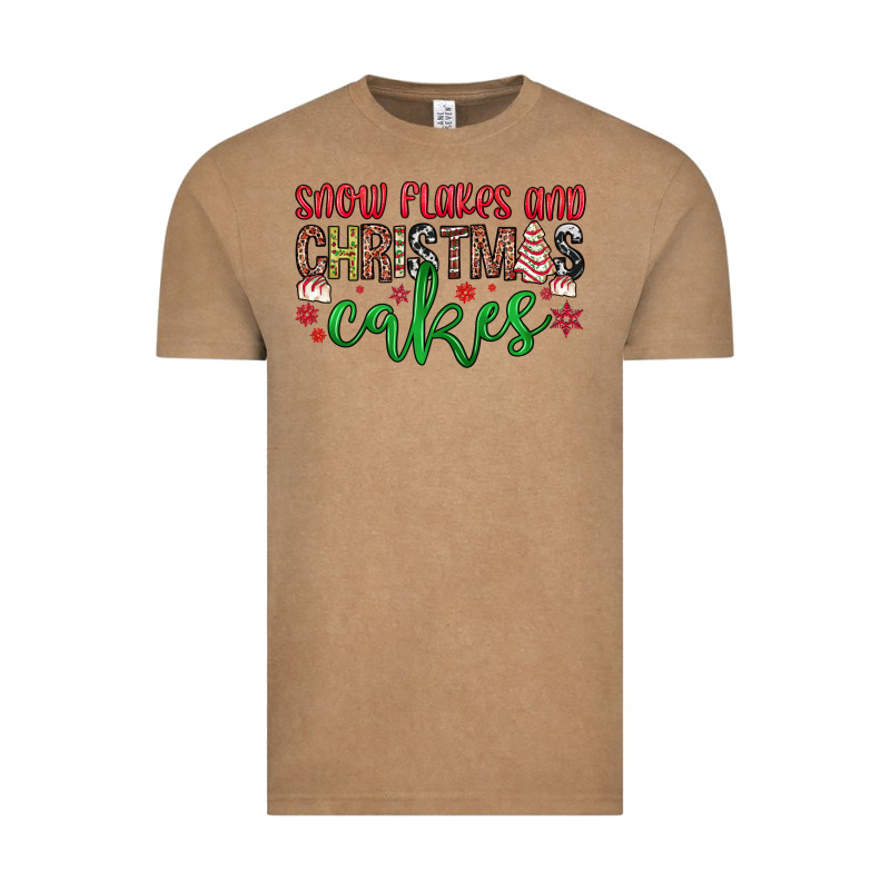 Snowflakes And Christmas Cakes Vintage Tee by JahusDesignShop | Teevron